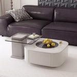 Casaconer | センターテーブル・ガラス・おしゃれ・モダン・北欧・韓国風・リビングテーブル・収納・リビング・幅79