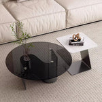 Casaconer | センターテーブル・ガラス・おしゃれ・モダン・北欧・韓国風・リビングテーブル・収納・リビング・幅40