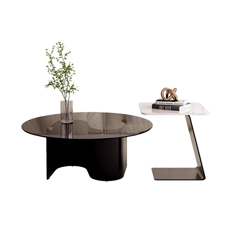 Casaconer | センターテーブル・ガラス・おしゃれ・モダン・北欧・韓国風・リビングテーブル・収納・リビング・幅40