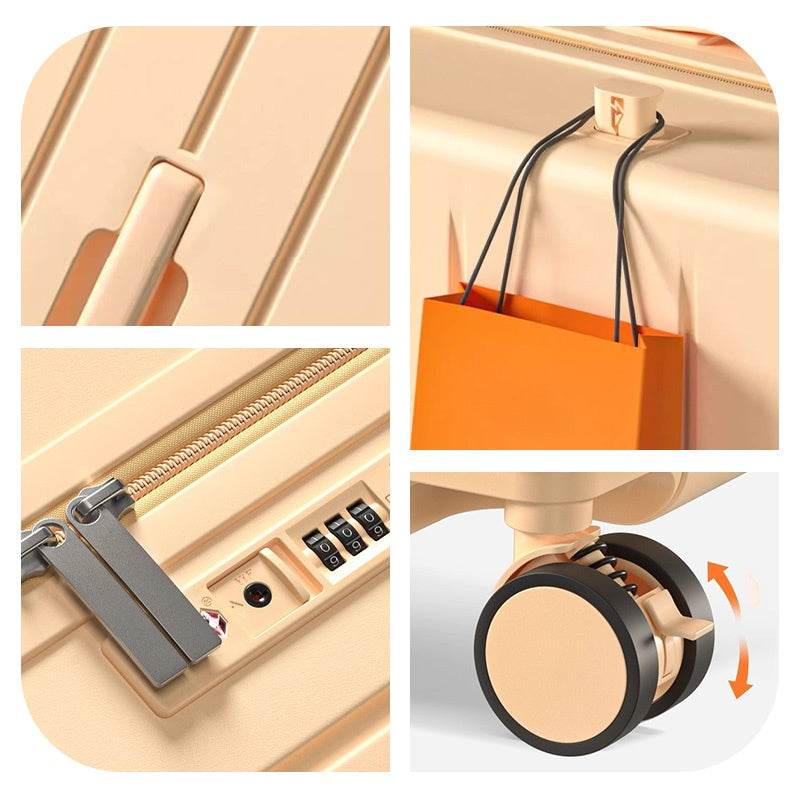 Casaconer | スーツケース・キャリーケース・軽量・静音キャスター・ダブルファスナー・大容量・旅行・出張