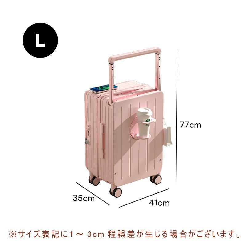 Casaconer | スーツケース・キャリーケース・軽量・静音キャスター・ダブルファスナー・大容量・旅行・出張