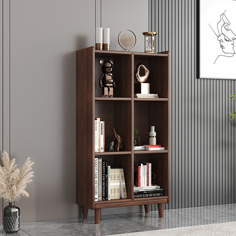 本棚 大容量 オープンシェルフ 4タイプ展開 横型 縦型 3段 4段 収納棚 本棚 オープンラック ディスプレイラック 大容量 リビング収納 書斎収納 北欧風 ウォルナットカラー