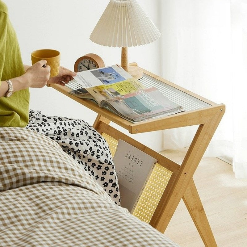 サイドテーブル,雑誌ラック,ソファサイドテーブル,ナイトテーブル,ナチュラル,リビング,寝室,ベッドルーム ,ベッドサイド