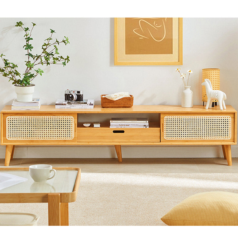 Casaconer | テレビボード・竹・ラタン・竹製・ナチュラル・北欧・収納付き・扉収納・160