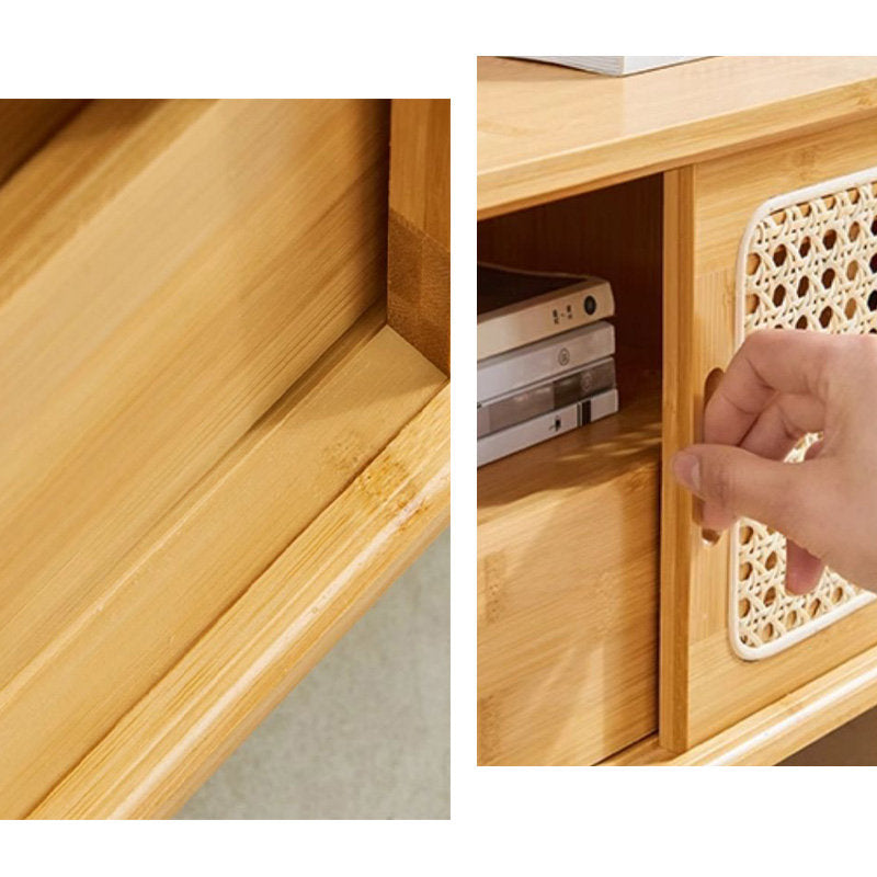 Casaconer | テレビボード・竹・ラタン・竹製・ナチュラル・北欧・収納付き・扉収納・160