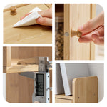 Casaconer | キャビネットキューブシェルフ・ボックスシェルフ・キューブボックス・ミニ・収納・ルーター・Sサイズ・竹製・本棚・什器・収納ボックス・棚・男前インテリア・ブックシェルフ・文庫本・文芸書・新書・冷蔵庫・CD・DVD・BD・ナチュラル・本棚