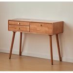 Casaconer | ドレッサー・テーブル・メイクテーブル・カフェ・化粧台・デスク・おしゃれ・卓上・コンパクト・木製・木・幅80cm・省スペース・収納・スリム・鏡台・パソコンデスク・ワンルーム・一人暮らし・可愛い・北欧・ナチュラル・引き出し付き