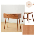 Casaconer | ドレッサー・テーブル・メイクテーブル・カフェ・化粧台・デスク・おしゃれ・卓上・コンパクト・木製・木・幅80cm・省スペース・収納・スリム・鏡台・パソコンデスク・ワンルーム・一人暮らし・可愛い・北欧・ナチュラル・引き出し付き