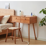 Casaconer | ドレッサー・テーブル・メイクテーブル・カフェ・化粧台・デスク・おしゃれ・卓上・コンパクト・木製・木・幅80cm・省スペース・収納・スリム・鏡台・パソコンデスク・ワンルーム・一人暮らし・可愛い・北欧・ナチュラル・引き出し付き