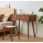 Casaconer | ドレッサー・テーブル・メイクテーブル・カフェ・化粧台・デスク・おしゃれ・卓上・コンパクト・木製・木・幅80cm・省スペース・収納・スリム・鏡台・パソコンデスク・ワンルーム・一人暮らし・可愛い・北欧・ナチュラル・引き出し付き