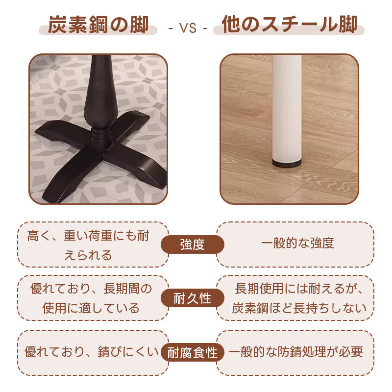 Casaconer | ダイニングテーブル・木製・北欧・おしゃれ・モダン・60・80・100・4人掛け