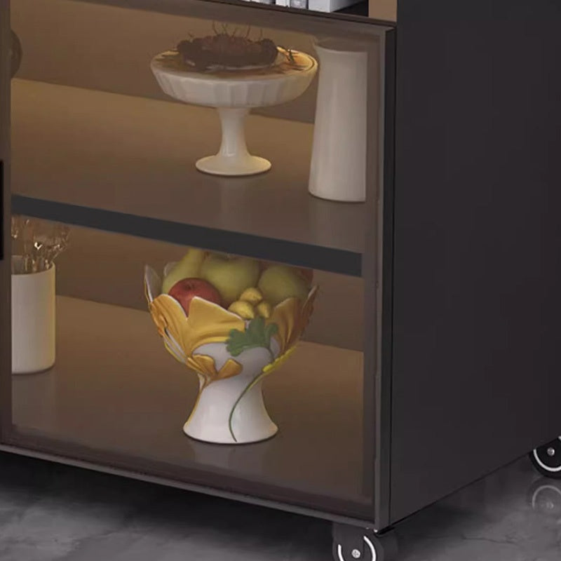 Casaconer | カウンターテーブル・折りたたみ式・幅80cm/120cm・4人掛け/6人掛け・コンパクト収納・キャスター付き・大理石調・白天板・オープン収納付き