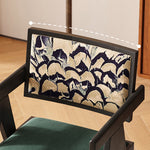 Casaconer | ダイニングチェア・アーム付き・木製・幅45.5×奥行51×高さ79cm・座面高45cm・プリント背もたれ・2色展開・モダン・北欧