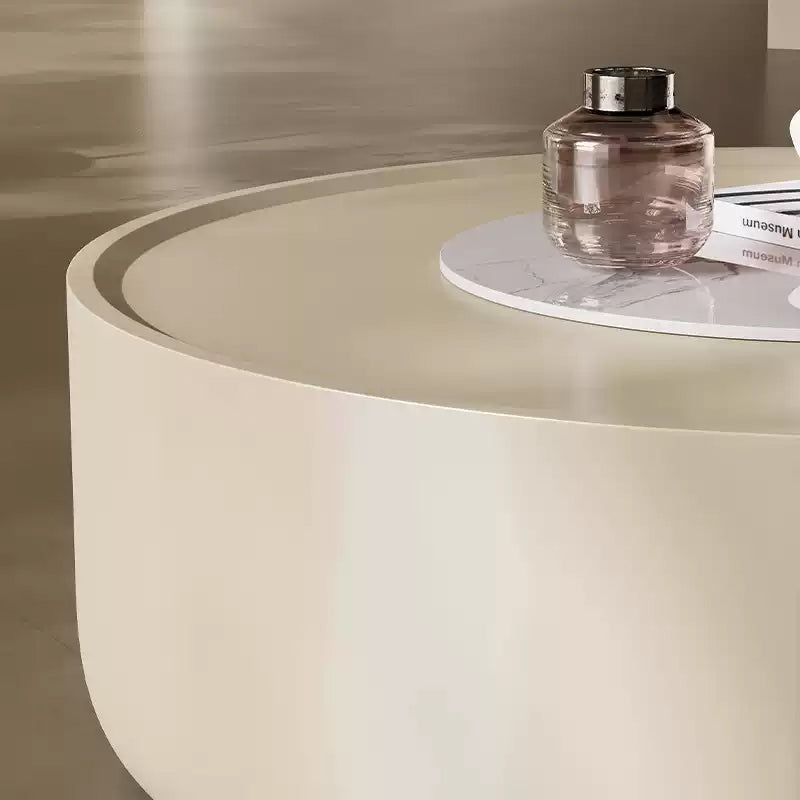 Casaconer | センターテーブル・丸型・セット・引き出し収納付き・サイドテーブル・モダン・省スペース