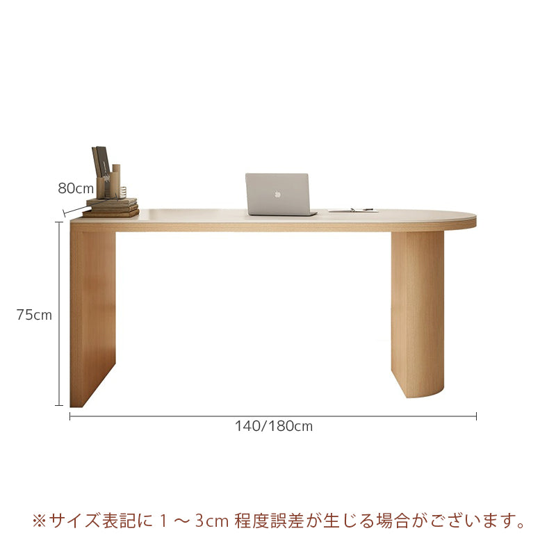 Casaconer | セラミックダイニングテーブル・無垢材脚・半円・白の天板・食卓・2人/4人/6人/8人掛け・おしゃれ・高さ75cm