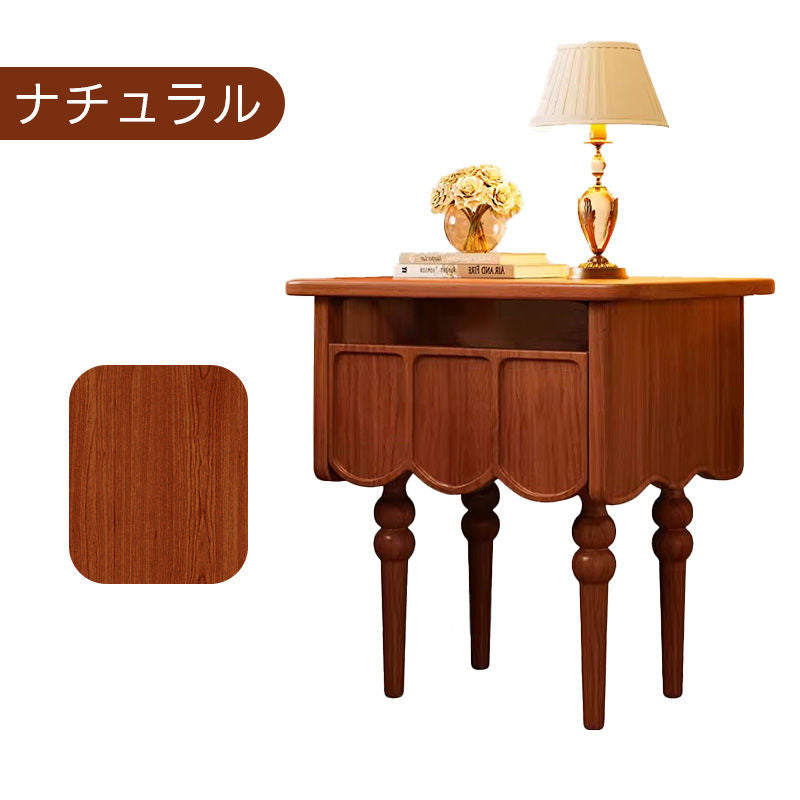 Casaconer | ナイトテーブル・おしゃれ・木製ナイトテーブル・寝室・収納・サイドテーブル・ミニテーブル・ベッドサイドチェスト