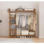 Casaconer | ハンガーラック・寝室・玄関・リビング・収納・幅86・奥行40・高さ160・3段