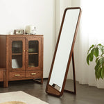 全身鏡,スタンドミラー,ミラー,姿見,大型,おしゃれ,シンプル,玄関,リビング,天然木,一人暮らし