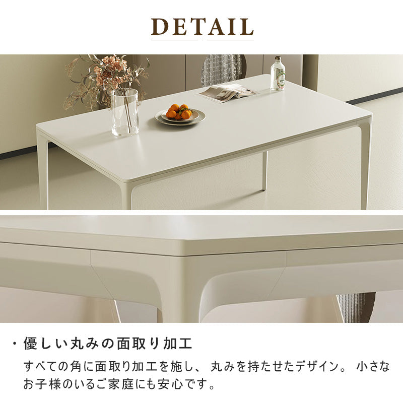 ダイニングテーブル,食卓,2人掛け,4人掛け,6人掛け,デスク,シンプル,スタイリッシュ,丈夫,ホワイト