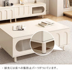ローテーブル,センターテーブル,リビング,フェミニン,収納,カフェ風,おしゃれ ,床を守るパーツ付き