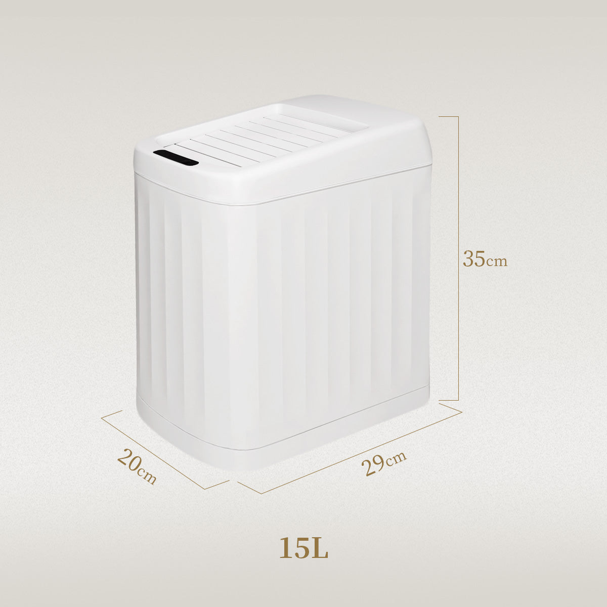 SMARTOWNER | 自動開閉センサー式ゴミ箱 15L スライドシャッター付き 7日内出荷