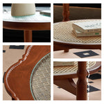 Casaconer | センターテーブル・ガラス・ラタン調・おしゃれ・北欧・モダン・ナチュラル・収納・リビングテーブル・リビング・幅40