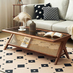 Casaconer | センターテーブル・ラタン・ナチュラル・北欧・シンプル・リビングテーブル・リビング