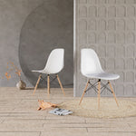 Casaconer | ダイニングチェア・2脚セット/4脚セット・リビング・椅子・おしゃれ・食卓用・コンパクト・シンプル・白・7日内出荷