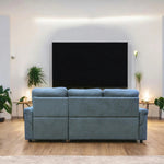 ソファーベッド・収納付き・カウチソファー・3人掛け・布製・グレー・北欧風・リビング・寝室・大きい・usb・おしゃれ・7日内出荷