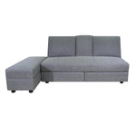 ソファーベッド・収納付き・カウチソファ・3人掛け・ソファーセット・シンプル・コンパクト・北欧スタイル・ファブリック・引き出し付き・テーブル付き・グレー・ブラウン・おしゃれ・7日内出荷