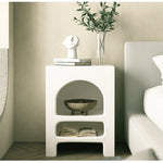 サイドテーブル,ナイトテーブル,ディスプレイ,収納,リビング,寝室,ベッドルーム,北欧風,おしゃれ,角丸のデザイン