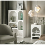 サイドテーブル,ナイトテーブル,ディスプレイ,収納,リビング,寝室,ベッドルーム,北欧風,おしゃれ,角丸のデザイン