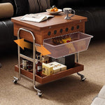 Casaconer | ダイニングテーブル・折りたたみ・収納付き・キャスター付き・作業台・バタフライテーブル・折り畳みテーブル・多機能テーブル・ワークデスク