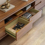 テレビ台,ローボード,TVボード,収納,引き出し 付き,扉付き,リビング,木目,ナチュラル