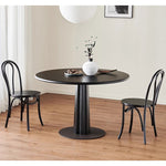 Casaconer | ダイニングテーブル・丸テーブル・100・天然木・テーブルのみ・黒・ダイニング・80幅・丸形・円型・シンプル・4人掛け用・木製