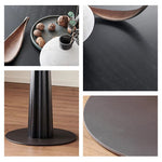 Casaconer | ダイニングテーブル・丸テーブル・100・天然木・テーブルのみ・黒・ダイニング・80幅・丸形・円型・シンプル・4人掛け用・木製