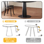 Casaconer | ダイニングテーブル・丸テーブル・100・天然木・テーブルのみ・黒・ダイニング・80幅・丸形・円型・シンプル・4人掛け用・木製