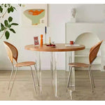 Casaconer | 丸ダイニングテーブル・天然木・おしゃれ・北欧・カフェ風・アンティーク風・4人掛け用・6人掛け用