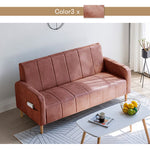 ソファ,2人掛け,3人掛け,エアレザー,ソファー,北欧風,リビング,カラー,レッド