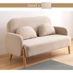 ソファ,2人掛け,3人掛け,ベルベット,ソファー,キュート,リビング,カラー,ベージュ