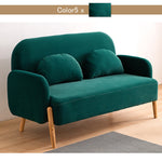 ソファ,2人掛け,3人掛け,ベルベット,ソファー,キュート,リビング,カラー,グリーン