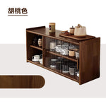 Casaconer | 食器棚・スリム・一人暮らし・ロータイプ・幅63cm・ミニ食器棚・キッチン・卓上・おしゃれ・木製