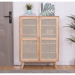 Casaconer | キャビネット・ラタン・ラタン調・おしゃれ・北欧・ナチュラル・収納棚・収納・リビングボード・幅77・奥行35