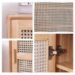 Casaconer | キャビネット・ラタン・ラタン調・おしゃれ・北欧・ナチュラル・収納棚・収納・リビングボード・幅77・奥行35