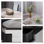 Casaconer | 伸縮ダイニングテーブル・セラミック天板・長方形