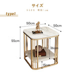 Casaconer | サイドテーブル・セラミック・おしゃれ・北欧・モダン・韓国風・収納・寝室収納・収納ラック・リビング収納