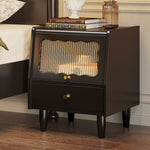 サイドテーブル,ナイトテーブル,レトロ,収納,リビング,寝室,ベッドルーム,ヴィンテージ,木目調