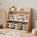 Casaconer | 食器棚・木製・おしゃれ・ナチュラル・収納ラック・卓上収納・一人暮らし・幅40・奥行17