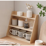 Casaconer | 食器棚・木製・おしゃれ・ナチュラル・収納ラック・卓上収納・一人暮らし・幅40・奥行17