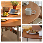 ダイニングテーブル,2人掛け,4人掛け,丸型,食卓,食事テーブル,ナチュラル,無垢材,1人暮らし,おしゃれ,ディテール